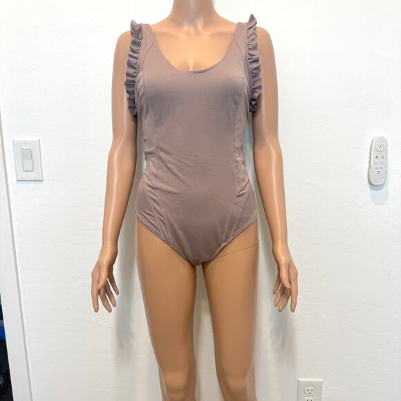 Free People FP Movement medium Love Me Bodysuit Moonlight Mauve BC 3080 - Picture 8 of 10